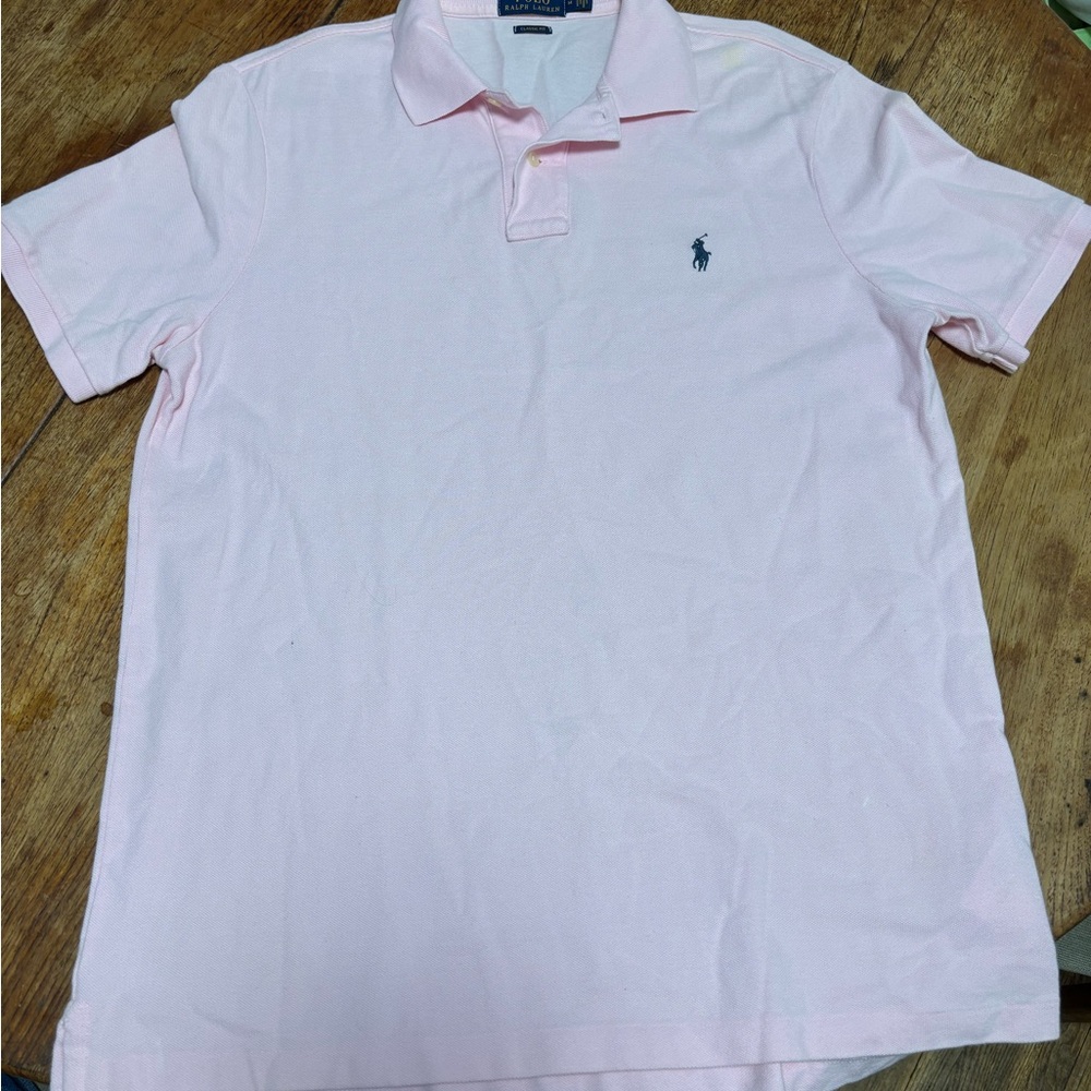 Ralph Lauren Light Pink Polo Shirt for Men